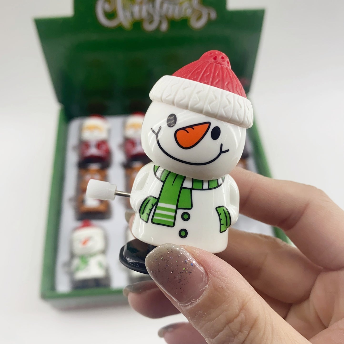 Wind-Up Toys for Christmas - Santa Claus, Snowman, Reindeer Bobblehead Figurines, and Creative Christmas Gifts