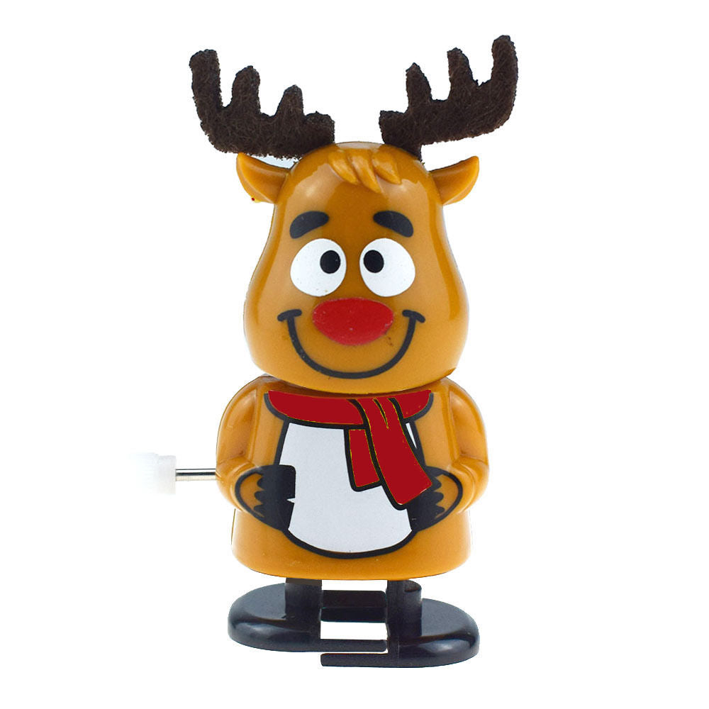 Wind-Up Toys for Christmas - Santa Claus, Snowman, Reindeer Bobblehead Figurines, and Creative Christmas Gifts