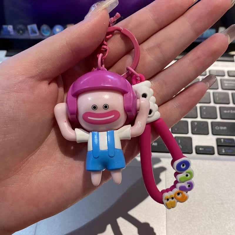 Fun Press-Head Face-Changing Keychain Doll | Perfect Trendy Gift!